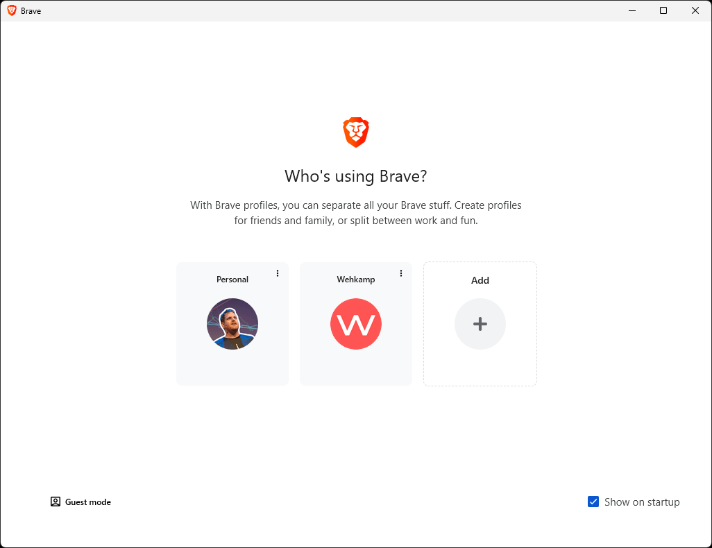 Use custom profile icons.